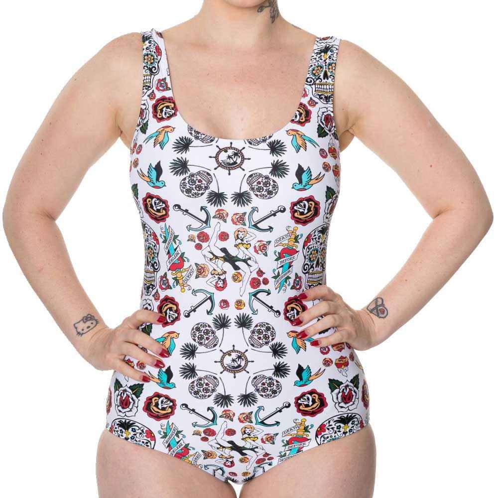 Banned - Call it simple Badpak - Tattoo - Wit Product image